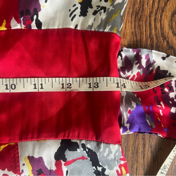 Patrizia Guidi Floral & Red Gown – Size 42 (US 6) - Picture 11 of 13